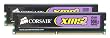 Corsair (TWIN2X2048-5400C4) 2GB (2x1GB) DDR2 675MHz/PC2 5400 PC Memory non-ECC unbuffered 4-4-4-12 Black Heat Spreader - Lifetime Warranty