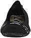 Anne Klein Sport Women's Atworth Fabric Ballet Flat, Black, 10 M US