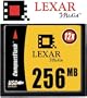 Lexar Media CF25612276 Compactflash Card, 256MB, 12X Twin P