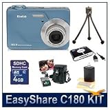 Kodak EasyShare C180 Point-and-shoot Digital Camera (Teal), 10.2 MP, 3x Optical Zoom , 2.4\