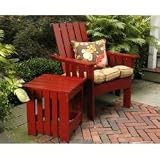 Cedar Mission Chair and Side Table Set in Clay - Hutchinson Home - 008-009-302-SET