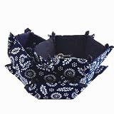 Table Baskets Set of Three - Batik Style Fabric - Great for Table Top or Office