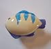Yellow Blue Fish Shaped Cabinet Drawer Pull Knob