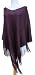 Hand-woven Poncho - Fresh Plum (100% Crocheted By Hand Border, One Size Fits ...
