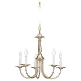 Sea Gull Lighting 3916-02 Traditional Five-Light Chandelier - Brass Finish