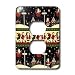 Lee Hiller Designs Holidays Christmas - Christmas Santa in Sleigh at North Pole - Light Switch Cover