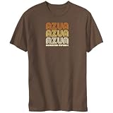T-Shirt Brown  Azua Retro Color  Dominican Republic City