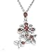 Necklace With 1.60ctw Genuine Garnets Made of 925 Sterling silver. Total item weight 12.4g Length adjustable