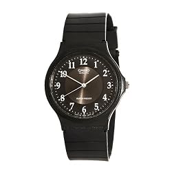 Casio Men's MQ24-1B3 Analog Black Rubber Strap Watch