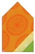 Durable Hand Woven Jacquard 100% Cotton Dandelion Orange Napkins 22x22 Inches Set of Six