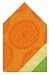 Durable Hand Woven Jacquard 100% Cotton Dandelion Orange Napkins 22x22 Inches Set of Six