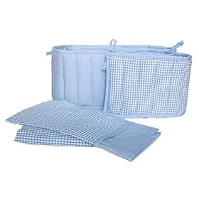 Tadpoles Basics 3 Piece PortaCrib Set - Blue
