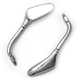Chrome Chopper Cruiser Mirrors for Honda Rebel Magna Shadow Kawasaki Vulcan 1600 900 2000 Suzuki Intruder