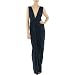 Long Grecian Navy Dress