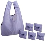 BAGGU Reusable Shopping Tote - 6-Pack,Periwinkle,one size