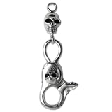 Keychains for Teens in Sterling Silver 3.25 inches (krng263)