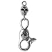 Keychains for Teens in Sterling Silver 3.25 inches (krng263)