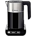 Bosch Styline Collection Kettle Twk8633gb, Four Temperature Control Settings, Black And Stainless Steel