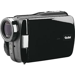 Rollei Movieline SD 55 Camcorder (5 Megapixel Kamera, 7,62 cm (3,0 Zoll) Touchpanel, Full HD, 5-fach optischer Zoom, SD/Micro-SD Kartenslot, USB 2.0) schwarz