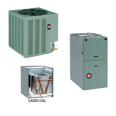 1.5 Ton Rheem 13 SEER R-410A 80% AFUE 50,000 BTU Multi-Position 1.5 Ton Rheem 13 SEER R-410A 80% AFUE 50,000 BTU Multi-Position