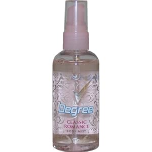 Degree Fine Fragrance Body Mist, Classic Romance, 3Ounce Bottles (Pack of 6)