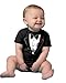Ann Arbor T-shirt Co. Unisex Baby Tuxedo Baby Funny Infant Humor One Piece-12 Month Black
