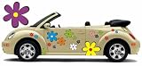 Produkt-Bild: Autoaufkleber, Blumendesign: Hippie Flower Set 025 - 16teilig