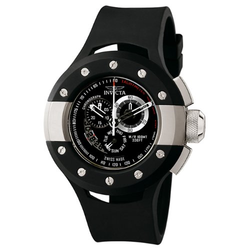 Invicta Men's 6489 S1 Collection Chronograph Black Rubber Watch