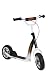 Hudora 11013 – Kinderroller Bold Buddy 2.0, Eva Reifen 25,4 cm (10 Zoll), schwarz / weiß