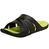 Speedo Men's Deck Pro Slide,Black/Green,8 M