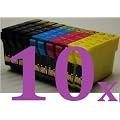 10x Druckerpatronen f�r Epson Stylus Drucker