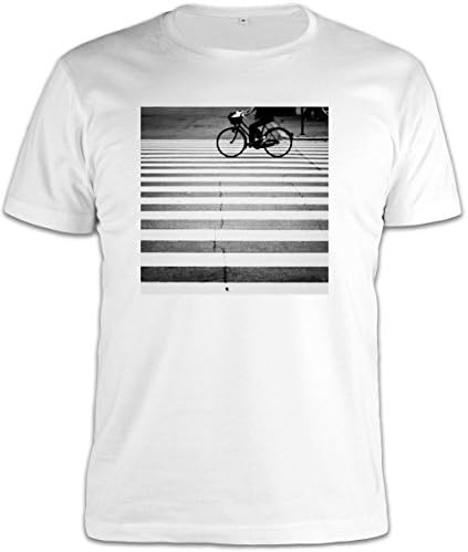 Bike Crossing Road T-Shirt - Small
