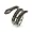 BLACK CZ RATTLESNAKE RING