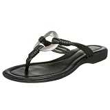 AK Anne Klein Women's Voice Flat Thong Ring Sandal