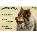 Metall - Warnschild Eurasier