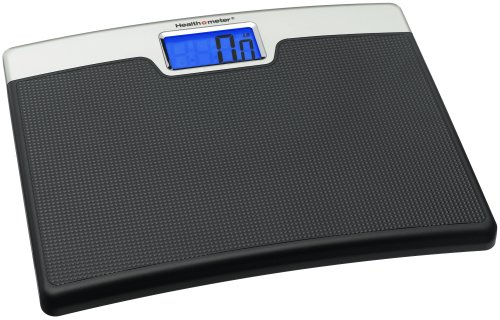 Health o Meter HDL753DQ-95 Large Digital Lithium Scale, Black/Silver Metallic (Weighs up to 400lbs)