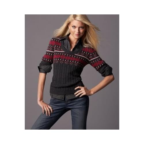 Tommy Hilfiger Maddy Scoop-Neck Fair Isle Sweater