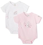 Disney Girls Asymmetrical Bodysuits, 2 Pack, Pink
