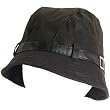 NEW FAUX SUEDE RAIN BUCKET CRUSHER HAT CAP BROWN - Small / Medium