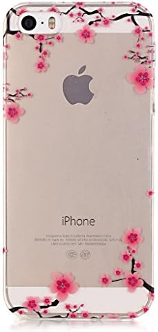 iPhone 5 Case, iPhone 5S Clear Case, Terutto Plum Ultra thin Clear Soft TPU Case for Apple iPhone 5 5S