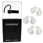 Black Jawbone II Bluetooth Headset with Noise Assassin in Retail Packaging and 3 pairs of Clear Jabra Ear Gels