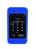 Kroo Silicone Case for iPhone 3G, 3G S (Dark Blue)