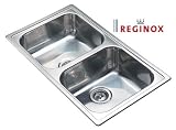 Reginox Inset Kitchen Sink Double Bowl (RL218S) Polished Finish