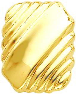 14K Yellow Gold Omega Clip On Earrings Jewelry New |J