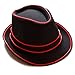 NEON NIGHTLIFE Light Up Fedora, Large, Red