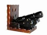 Sunshine Trading STA-02 Handmade Wood Cannon Bookend