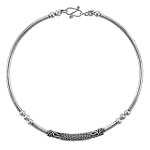Sterling Silver Beaded Bali Bracelet
