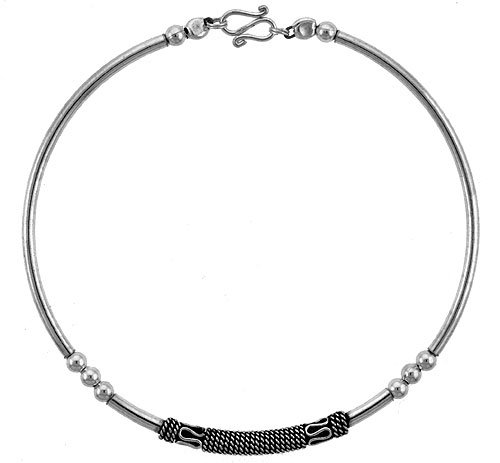 Sterling Silver Beaded Bali Bracelet