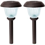 Westinghouse 448202-78  2 Piece Venice Solar Lights Set, Remington Bronze