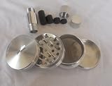 NEW 4pc SMART CRUSHER Spice Herb Tobacco GRINDER + 7 pcs PREMIUM CNC POLLEN PRESS ( SAME DAY SHIPPING ) - B001NN88FC
